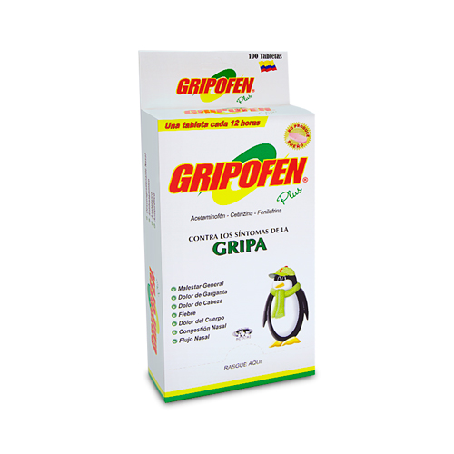 GRIPOFEN PLUS GRIPA X 5TAB (LAB. FABRIFARMA)